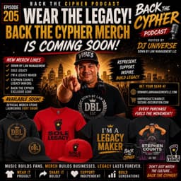 Cover art for WEAR THE LEGACY: BACK THE CYPHER - MERCH IS COMING